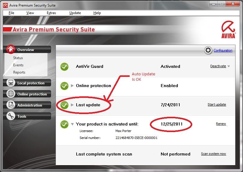 Avira Premium Security Suite With  Key 25 12 2011 by SuDHiR preview 1