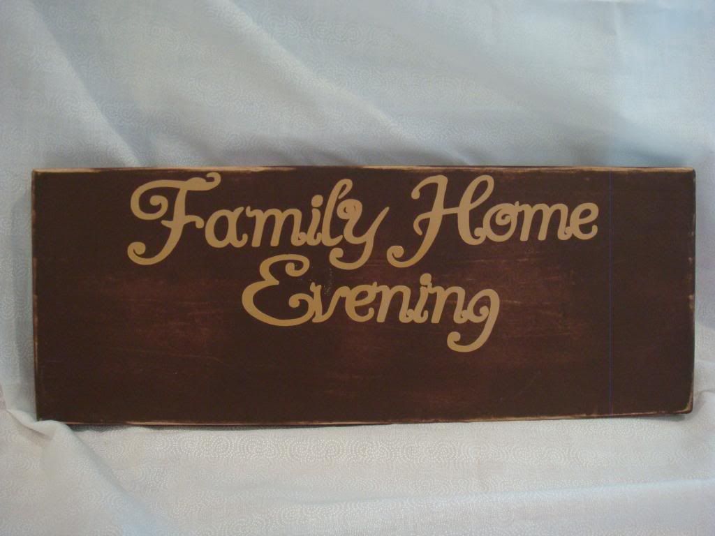 Family Home Evening Board FHE Board