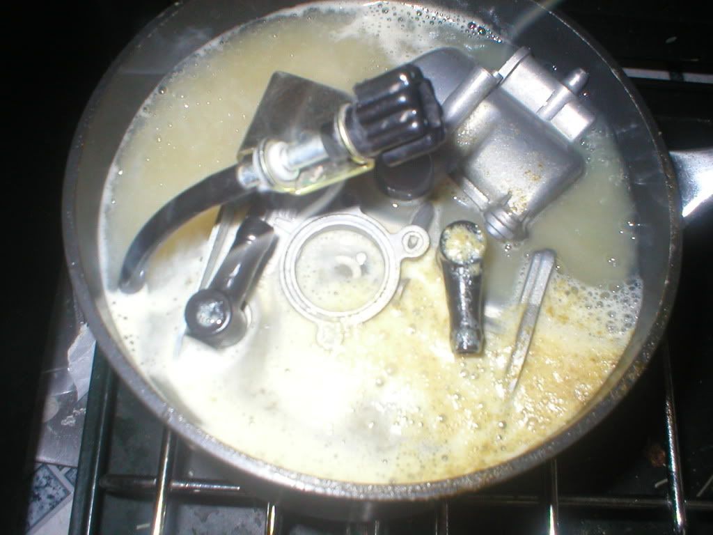 Carburetor cleaning honda foreman #3