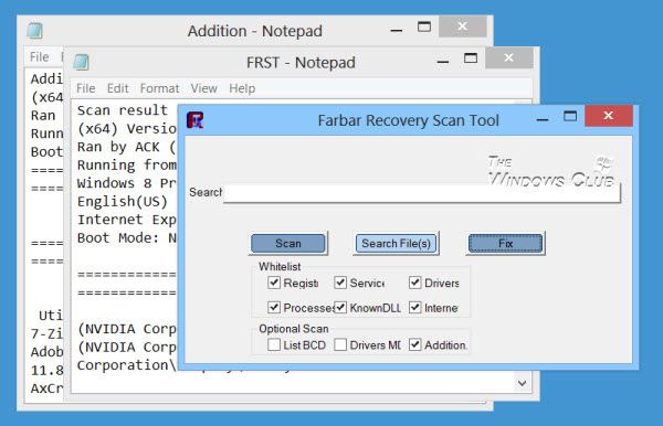 Farbar Recovery Scan Tool