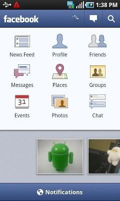 Facebook For Android Updated - 1
