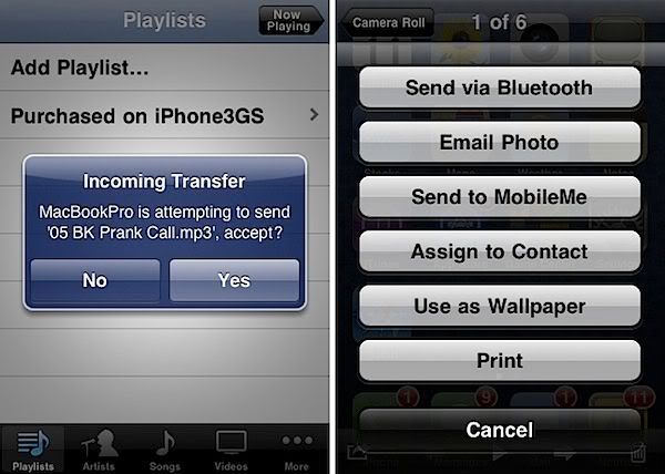 Cydia Enables Bluetooth File Transfer in iOS. App on Sale on Cydia Store.