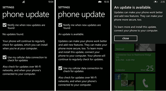 Windows Phone 7 Update Process
