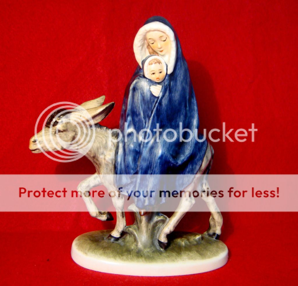 Into Egypt Mary and Baby Jesus Figurine TMK 5 by Janet Robson