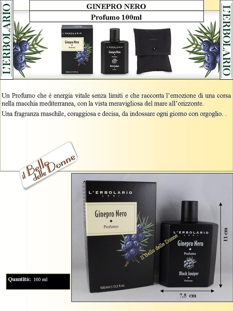 ginepro nero profumo 100 ml