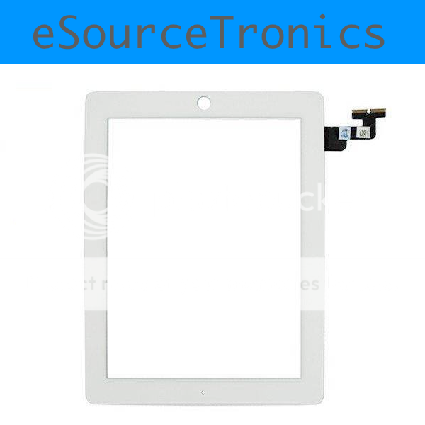 OEM iPad 2 Digitizer Touch Screen Glass White Part USA  