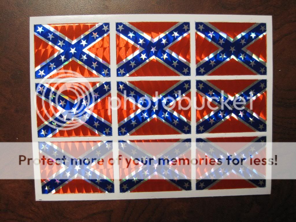  each flag is 1 1/4 x 1 . 9 flags per sheet.Bumper sticker,for car 