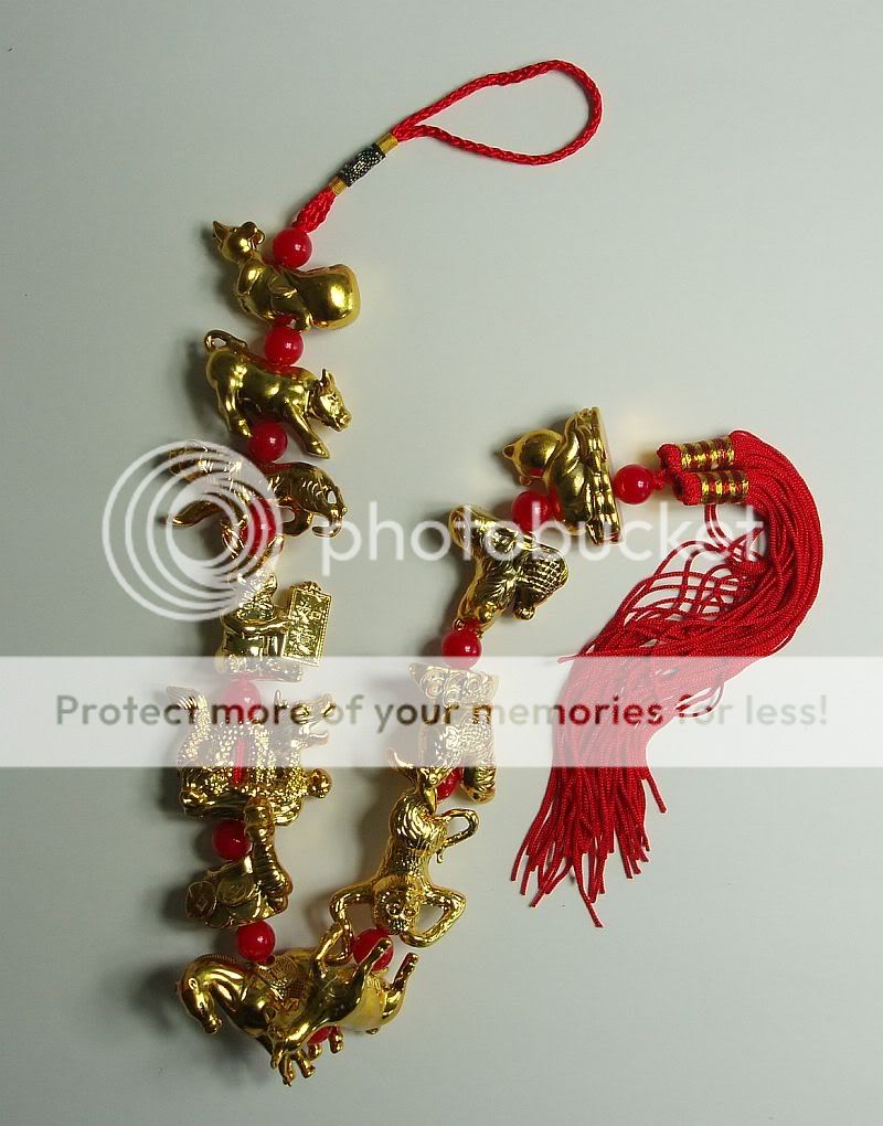 FENG SHUI 12 ZODIAC AMULET HANGING brings good luck  