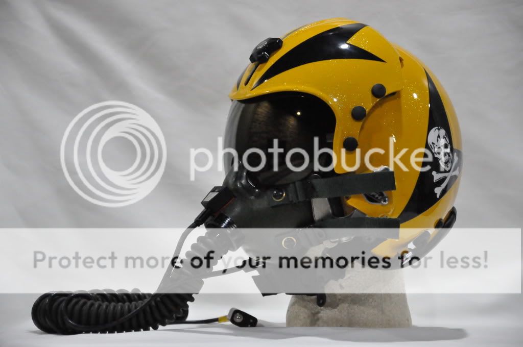 GENTEX HGU 55/E PILOT FLIGHT HELMET VF 84 JOLLY ROGERS SIZE MEDIUM 