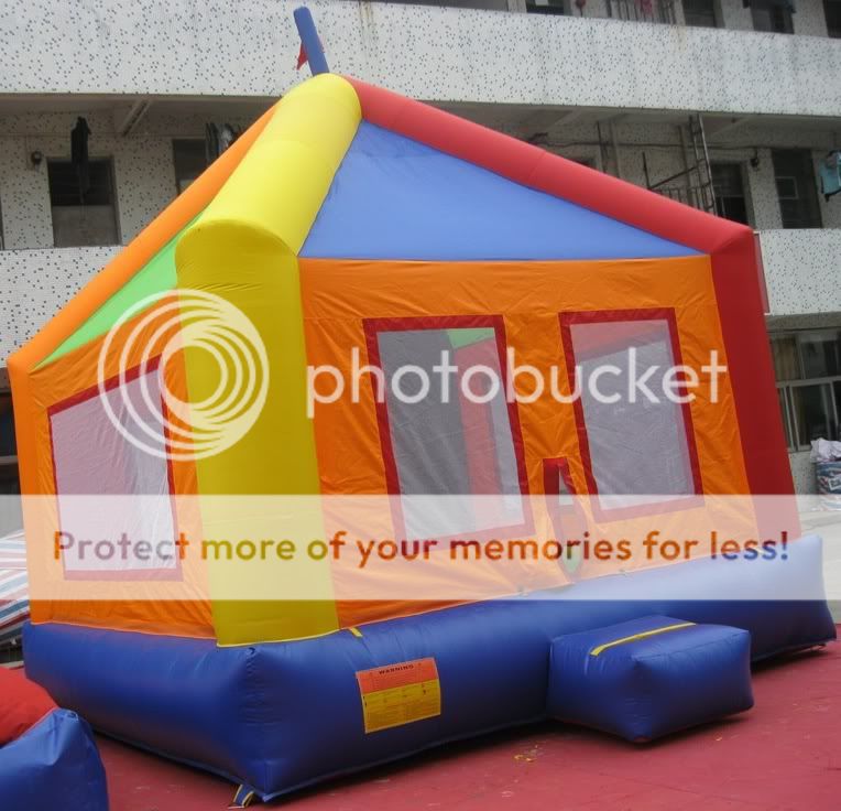 Commercial Inflatable Circus Themed Bounce House Moonwalk Bouncer
