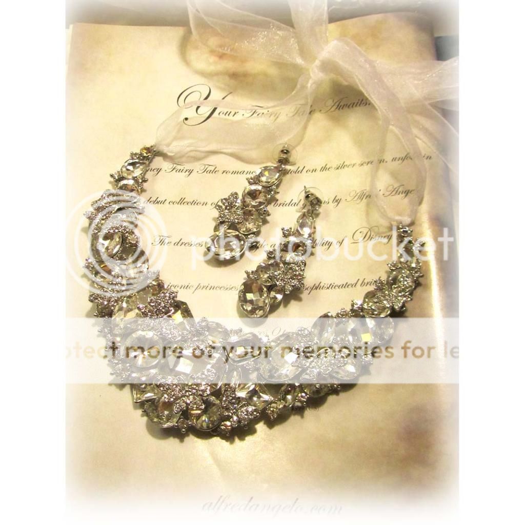 Gorgeous OOAK Bridal statement swarovski rhinestone necklace fashion 